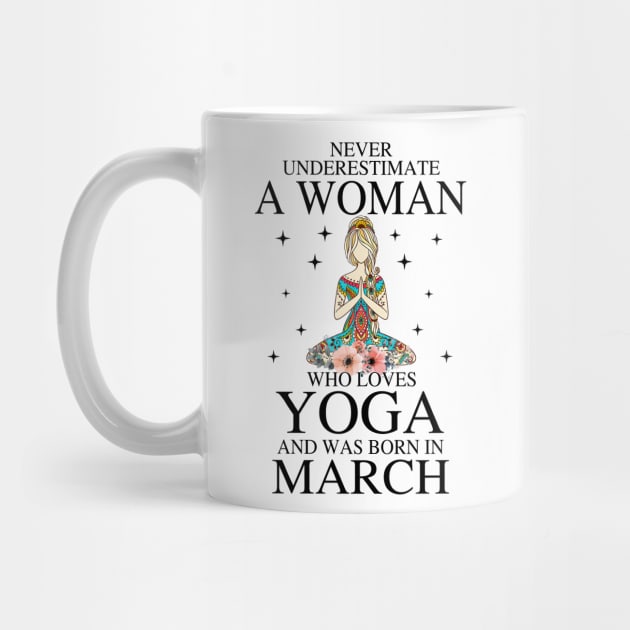 A Woman Who Loves Yoga And Was Born In March by Vladis